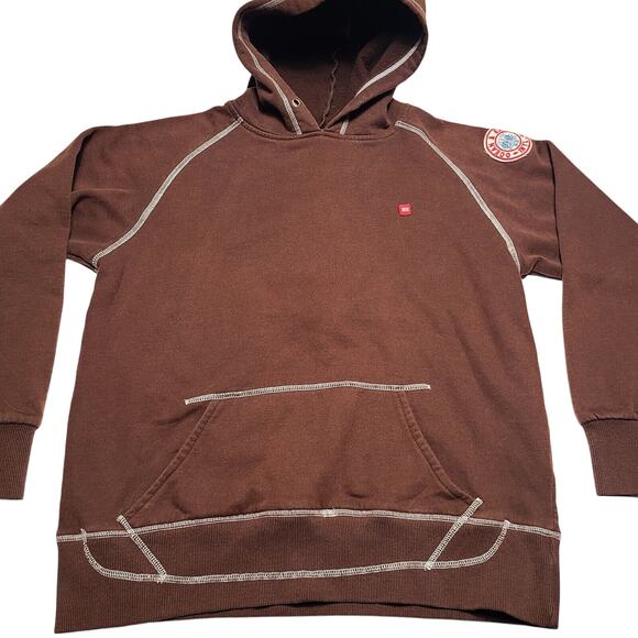 Ocean And Earth "Surfing Is My Religion" Men's Hoodie Size Small Graphic Y2k - Picture 2 of 9